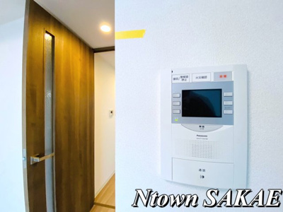 【セキュリティ】 | プレサンスSAKAEフロント | モニター付きインターフォンです