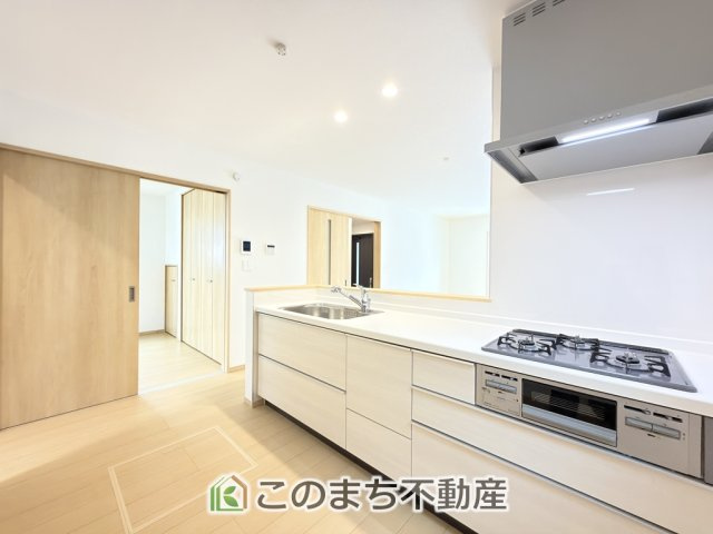 ハートフルタウン宇都宮市泉が丘7丁目2565番のキッチン|人気の対面式キッチン☆料理をしながらご家族とコミュニケーションが取れます♪