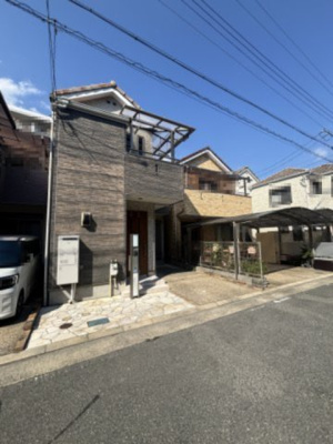 【外観】 | 田能4丁目中古戸建 | 2026年6月リフォーム完了！全11区画の整った街並みに佇む戸建住宅です。