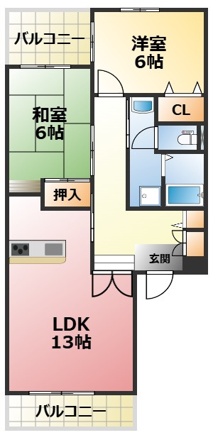 SOL,LEVANTEⅠ・Ⅱの間取り