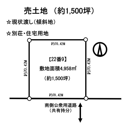 売土地　芽室町西士狩の土地図
