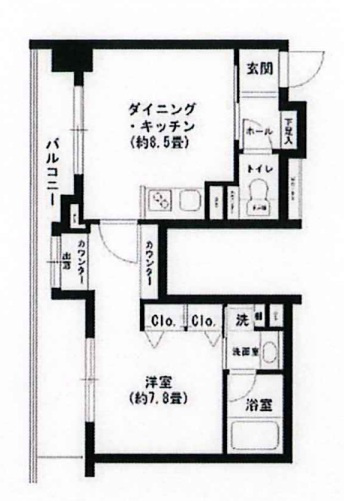 クリオ文京小石川の間取り