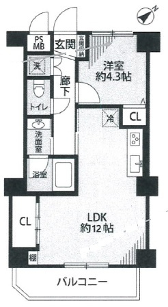【間取り】 | ダイアパレス池尻大橋
