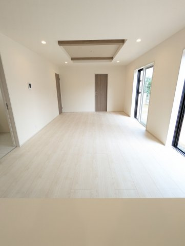 水戸市西原1丁目　3期の居間・リビング|開放感のあるリビングは家族のコミュニケーションの場です