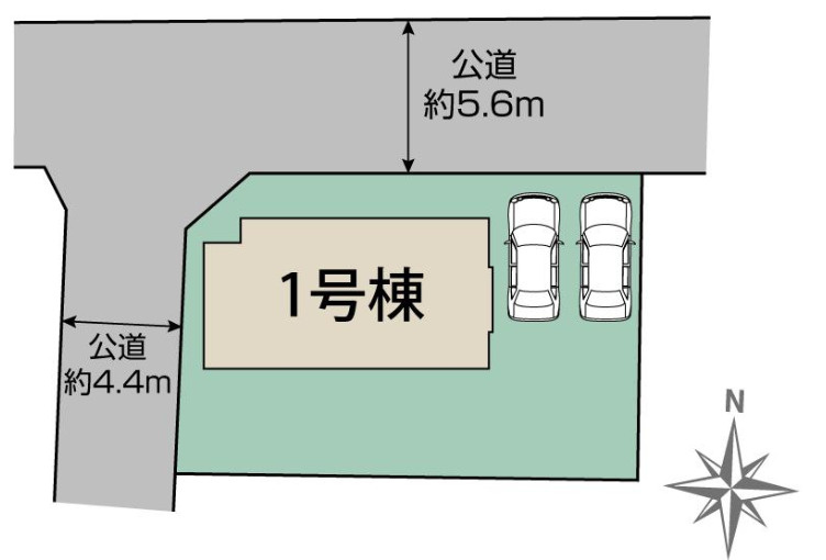 水戸市西原1丁目　3期の区画図|区画図です。