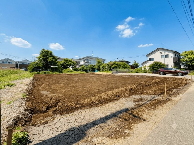 野田市山崎　建築条件なし売地の外観