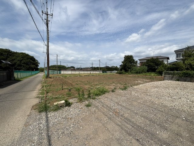 野田市山崎　建築条件なし売地の外観