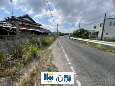 【前面道路含む現地写真】 | 宇部市大字棚井（母屋＋倉庫＋田）／5DK（土地：約690坪）