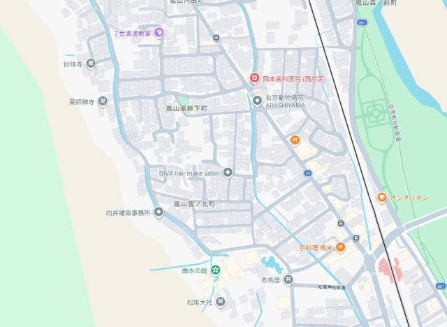 ★京都市西京区嵐山宮ノ北町　第2期　新築一戸建ての地図