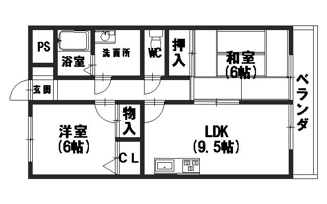 アヴェルデ十ヶ坪の間取り