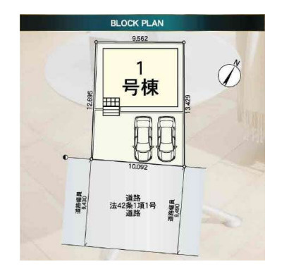 伊奈町小室　第19　新築一戸建て　CRADLE　GARDEN　01の区画図|1号棟