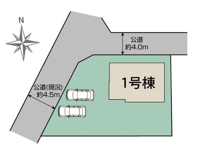 水戸市見川町　４期の区画図|区画図です。