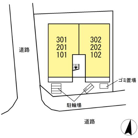 Craspediaの区画図
