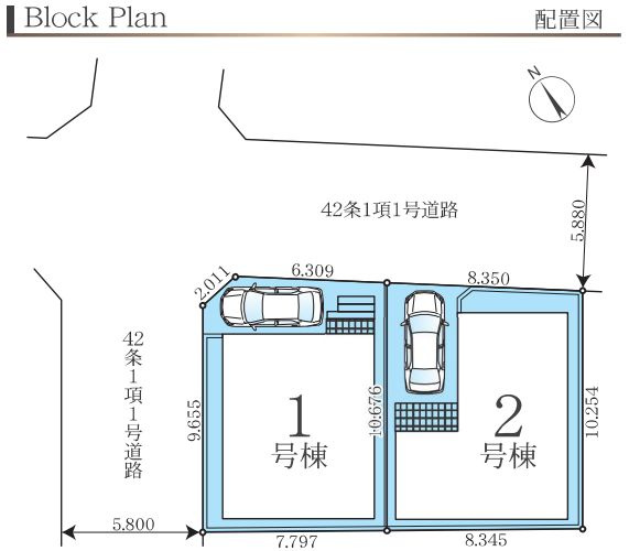 平塚市幸町新築戸建て　3期1号棟の区画図|区画図「平塚市幸町新築戸建て」
