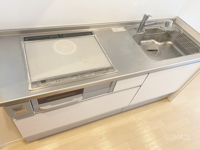 グランプリエ与野のキッチン|お手入れ簡単なIHコンロのキッチンです！