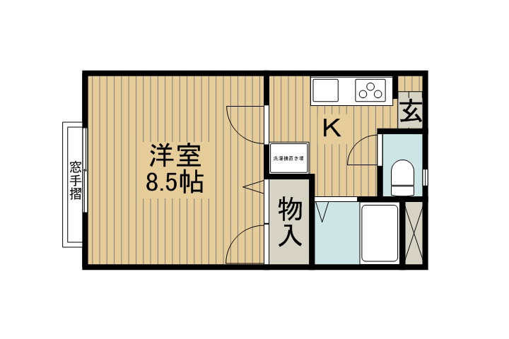 ディアスグミの木B棟の間取り