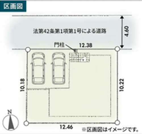 【区画図】 | 【仲介手数料０円】座間市第4入谷東　新築一戸建て | 座間市第4入谷東　新築一戸建て