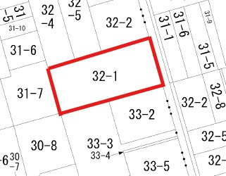 【土地図】 | 大館市東台4丁目・土地物件