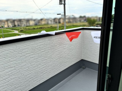 【バルコニー】 | 大津市雄琴6丁目12　新築戸建