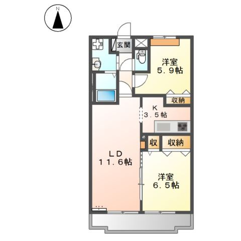 アンプルールの間取り