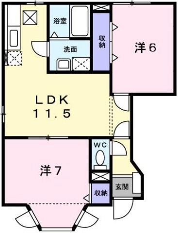 アムラインＡの間取り
