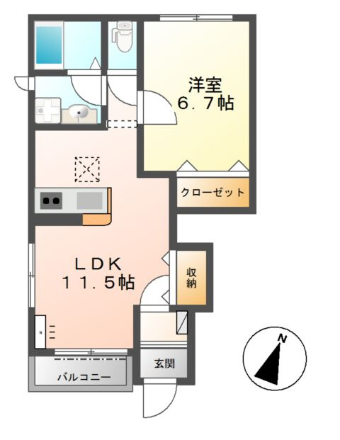 Ｗｅｓｔ　ＨｏｕｓｅⅡの間取り