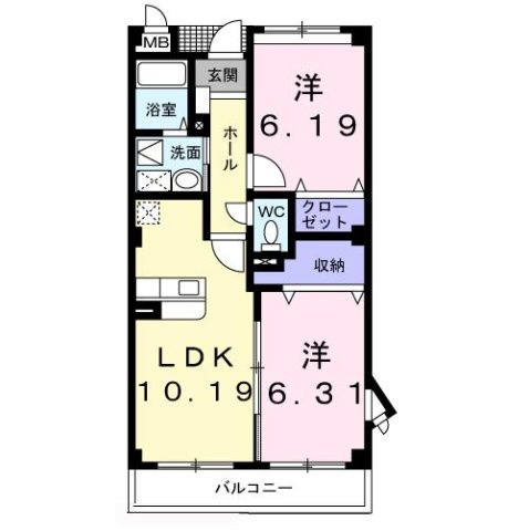 グランアビタシオンの間取り