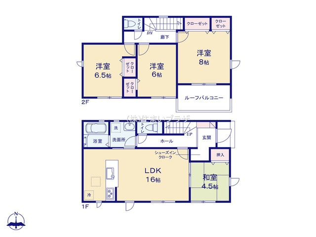 仲介手数料無料）岩倉市本町０１期の間取り