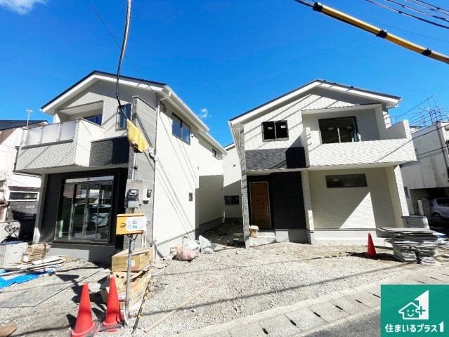 京都市西京区嵐山宮ノ北町　第2期　新築一戸建ての外観|現在の進捗状況です！順調に作業進行中、完成が待ち遠しいです！詳細の間取り等、お気軽にお問い合わせください！