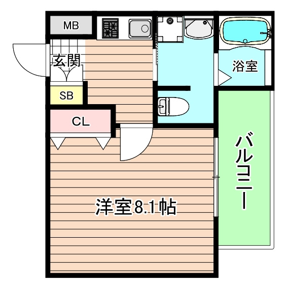 大阪市都島区片町１丁目の賃貸マンションの間取り