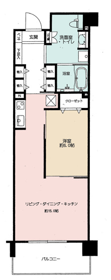【間取り】 | ダイヤモンドライフ森の里ヒルズ | 1LDKは、リビングダイニングキッチンと独立した居室がある広々とした間取りで、広々とした空間で快適に過ごせます。食事やくつろぎ、睡眠の空間を分けられ、来客時にもプライバシーを保ちやすい点が魅力ですね。