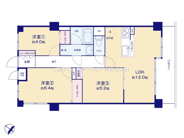 【間取り】 | アトムセレクト　ナイスアーバン津田沼２階