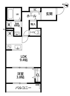【間取り】 | リーブルファイン奈良町Ⅱ　２号棟 | 間取りです。