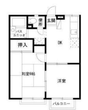 船橋市咲が丘４丁目のアパートの間取り