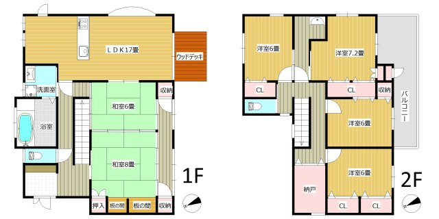 高良内町戸建の間取り|使い勝手の良い間取りです♪