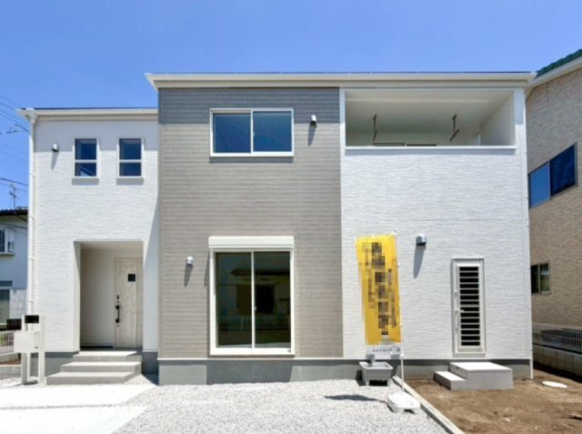 【新築戸建】藤岡市下大塚　の外観パース|■外観|シンプルで洗練されたデザインは住まう人の色に染まり、個性を映し出します♪本日見学可能(*＾＾*)