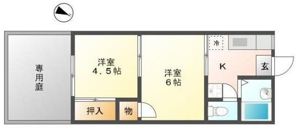 フェアリー大橋の間取り|※図面と現況が異なる場合は現況を優先します。