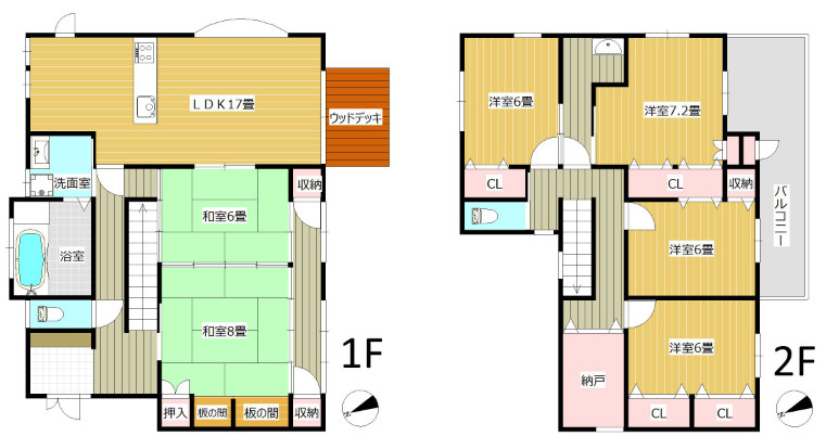 高良内町戸建の間取り