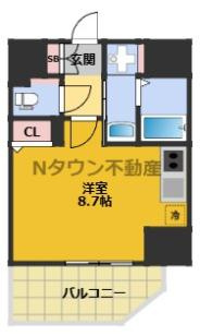 【間取り】 | ディアレイシャス名古屋浄心Ⅱ | 間取りです。