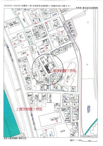 朝露ケ原町戸建ての地図