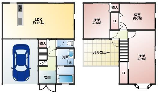 【間取り】 | 松原市別所　中古戸建
