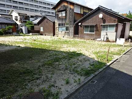 南区向洋大原町の前面道路含む現地写真