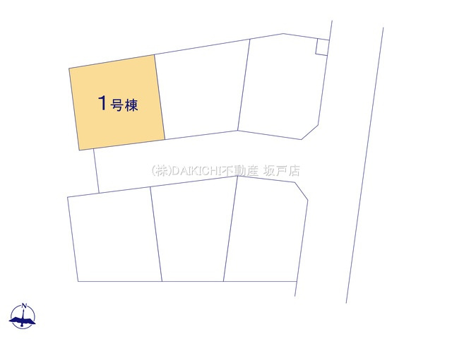 【区画図】 | 坂戸市鎌倉町　新築戸建　全6棟　1号棟