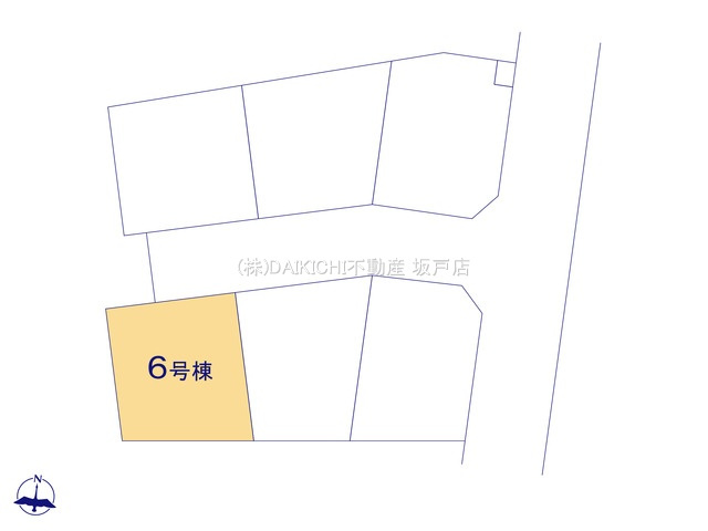 【区画図】 | 坂戸市鎌倉町　新築戸建　全6棟　6号棟
