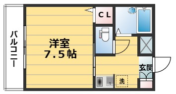 マンション三坊庵の間取り