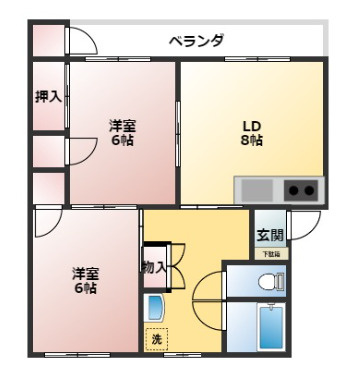 シャーロンの間取り