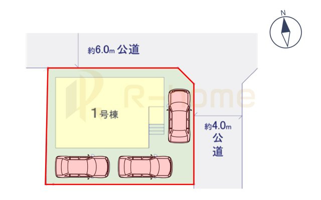 取手市青柳5期　新築戸建て　1号棟の区画図|大きなお買い物だからこそ、メリット・デメリットを伝えさせて頂きます。
R-homeにお任せください♪