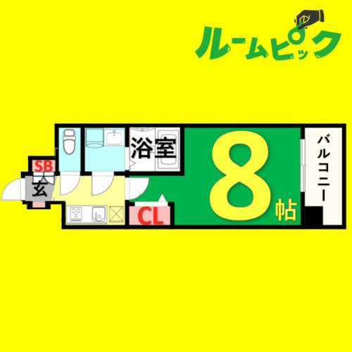 プレサンス久屋大通セントラルパーク　名古屋市賃貸　仲介手数料無料の間取り