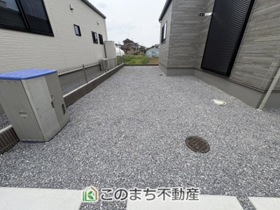 【庭】 | ワイウッドコート古河市大堤第5期　 | 広々としたお庭でプール遊びやBBQを楽しめます☆