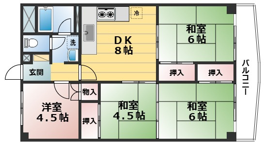 壬生川団地の間取り